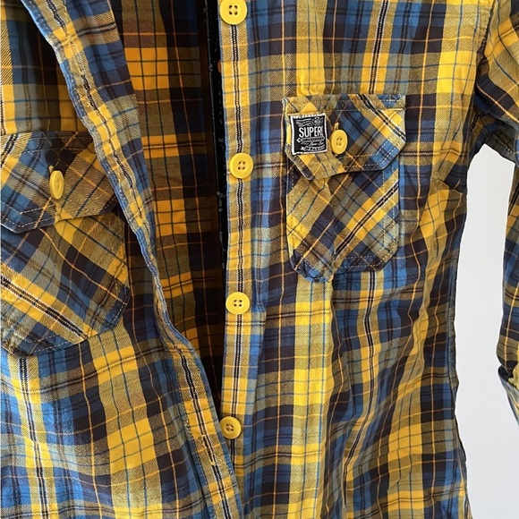 Yellow Plaid Buttondown - Picture 3 of 3